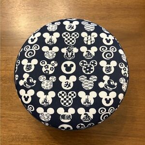 Disney Mickey Mouse Round Cushion empty box - Navy and White